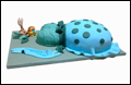 free safari theme bump cake for a baby shower