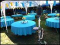 Casual backyard summer wedding on Long island with food catered by Felico's Catering