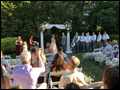 a Long Island wedding ceremony is about to begin