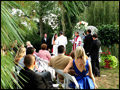 backyard wedding ceremony on Long island